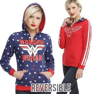 Hot Topic • Wonder Woman Reversible Hoodie
